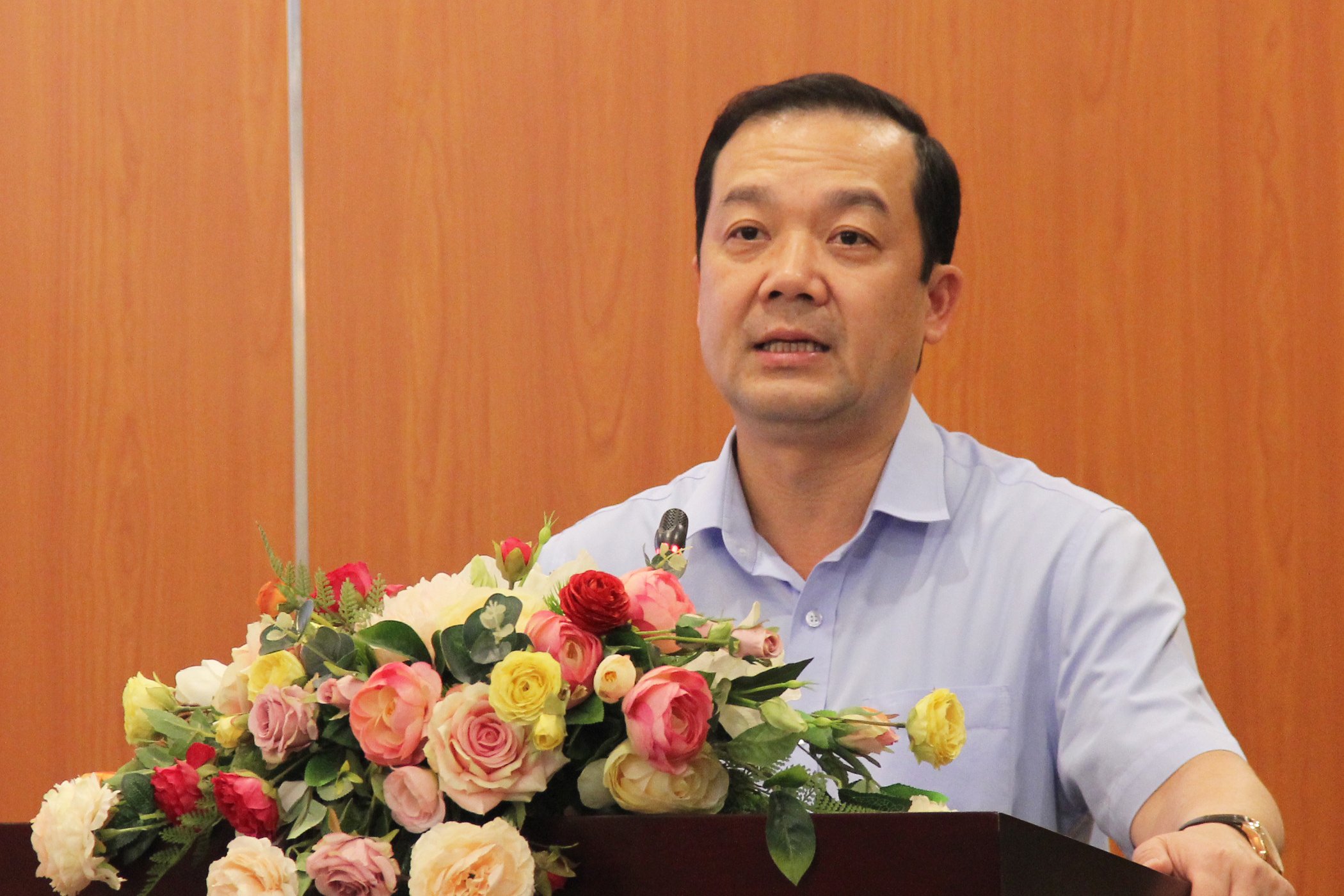 Thứ trưởng Bộ TT&TT Phạm Đức Long phát biểu tại lễ phát động.