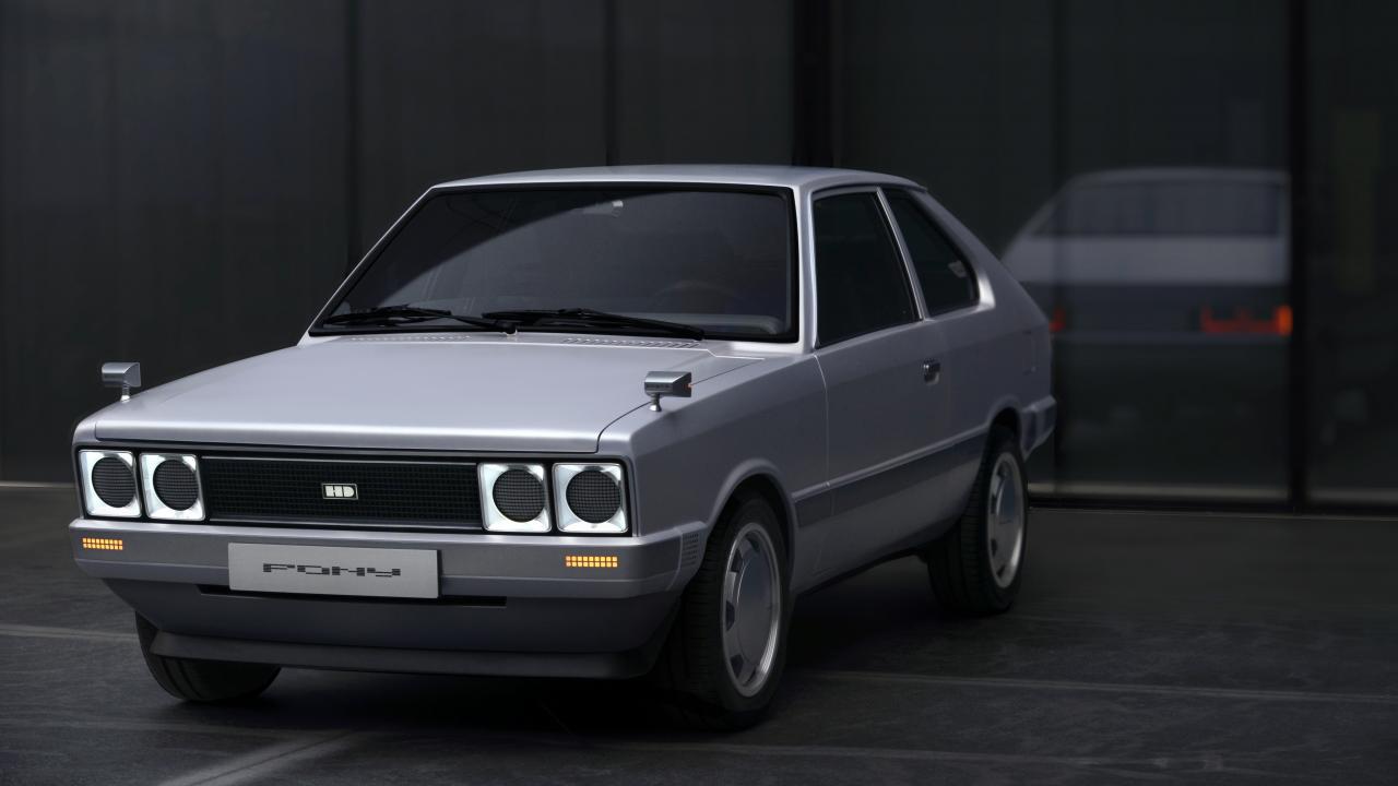 Hyundai vừa chỉnh thức giới thiệu chiếc Hyundai Pony EV được phát triển dửa trên nguyên mẫu Pony thế hệ đầu tiên