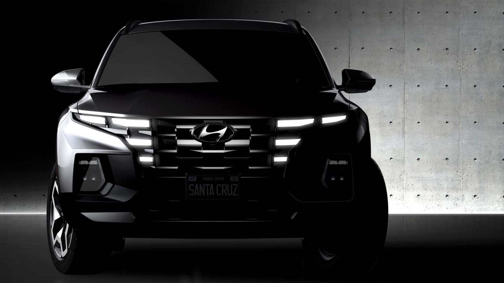 Hyundai công bố hình ảnh Teaser của mẫu bán tải mới Santa Cruz