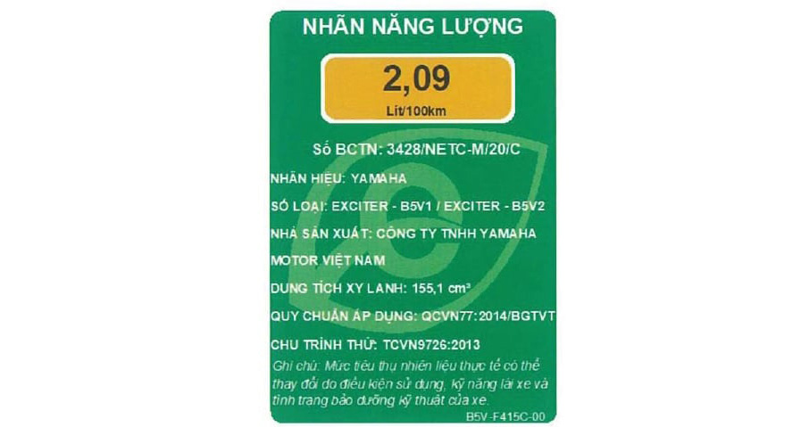 Công suất của Exciter 155 có hợp pháp và tuân thủ quy định về đăng kiểm xe máy tại Việt Nam không?