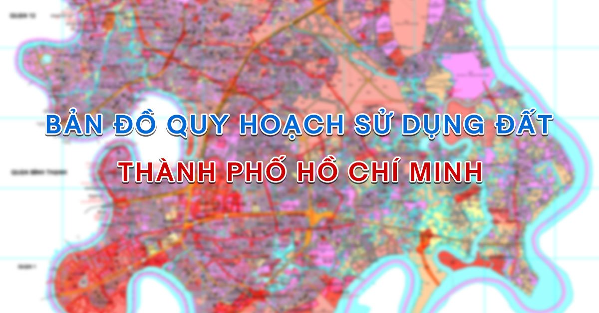 Bản đồ quy hoạch sử dụng đất 22 quận, huyện của TP HCM (Ảnh Internet)
