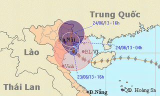 Bão số 2 có thể tan trước sáng ngày mai