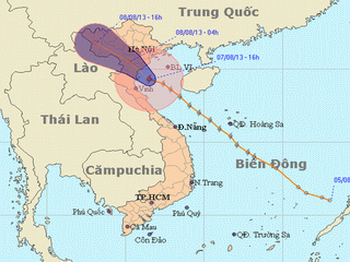 Bão đang giật cấp 11 ở biển Nam Định - Thanh Hóa