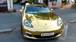  Ngắm tuyệt phẩm Porsche Panamera mạ vàng