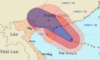 Bão số 7 sẽ lệch hơn về hướng Việt Nam