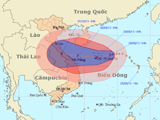 Càng tiến gần bờ, bão số 10 càng mạnh lên