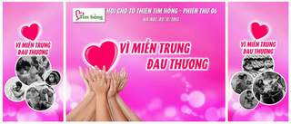 Những trái tim hồng vì miền trung đau thương