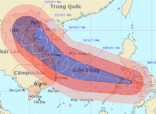 Bộ Công an lên phương án đối phó với siêu bão Haiyan