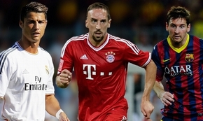 Ribery, Messi, Ronaldo: Top 3 “Quả bóng Vàng”