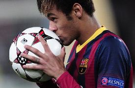 Neymar lập hat-trick giúp Barca vùi dập Celtic