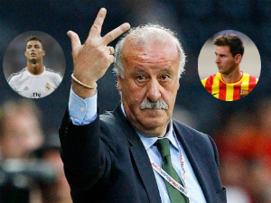 Sợ chiến tranh Barca – Real, Del Bosque loại Messi và CR7