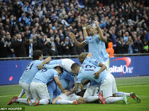 Ngược dòng ở Wembley, Man City giành danh hiệu đầu tiên