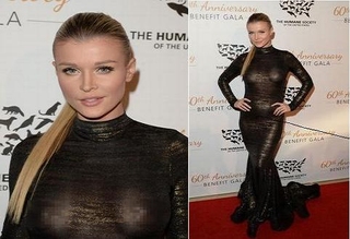 Joanna Krupa lộ ngực trần vì váy xuyên thấu