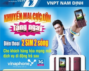 Tặng điện thoại cho khách hàng hòa mạng VinaPhone trả sau