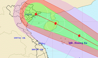 Bão số 2 đã vào Biển Đông, còn mạnh thêm