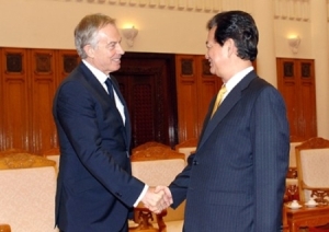 Ông Tony Blair ấn tượng trước sự phát triển của Việt Nam