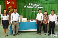 VNPT Ninh Thuận bàn giao 3 bộ máy tính nối mạng Interrnet cho Hội nông dân