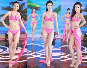  Thí sinh Hoa hậu Việt Nam nóng bỏng với bikini