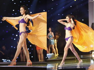 Nóng bỏng mắt với màn diễn bikini của Top 12 Hoa khôi