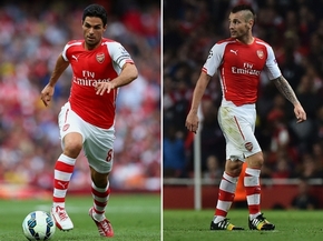 Arsenal đón tin cực xấu: Arteta, Debuchy nghỉ 3 tháng!