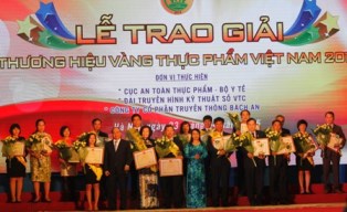 Trao giải Thương hiệu vàng thực phẩm Việt Nam