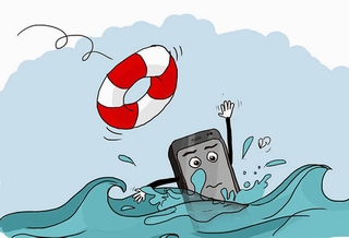 Mẹo giúp bạn “cứu” điện thoại bị rơi vào nước