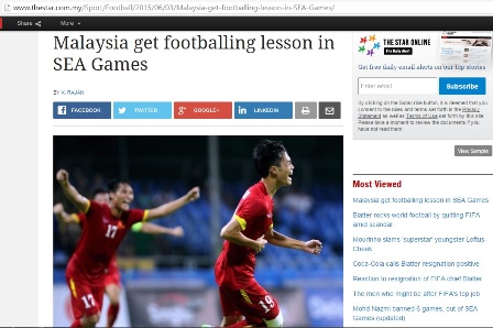Báo Malaysia sốc trước thất bại của đội nhà