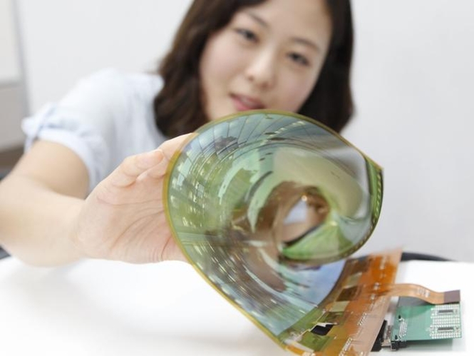 Màn hình OLED của LG cuộn lại được như giấy