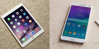 Samsung Galaxy Note 4 đối đầu iPad Air 2