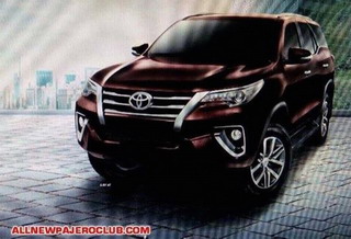 Lộ ảnh đầy đủ Toyota Fortuner 2016