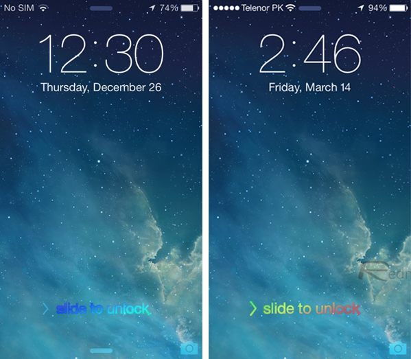 Hướng dẫn làm &quot;slide to unlock&quot; iPhone 6 bảy sắc cầu vồng