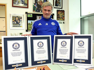 HLV Mourinho sở hữu 5 kỉ lục Guinness