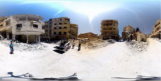 Trải nghiệm chiến trường Syria khốc liệt với video 360 độ
