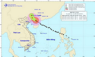 Bão giật cấp 14 đã đổ bộ vào đất liền Trung Quốc