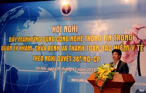 Thứ trưởng Bộ Y tế Phạm Lê Tuấn phát biểu khai mạc hội nghị