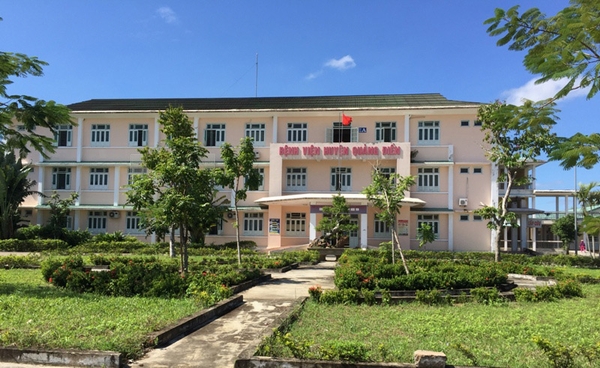Bệnh viện huyện Quảng Điền - nơi xảy ra sự việc.