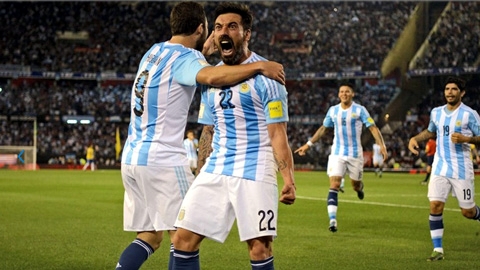 Lavezzi ghi bàn nhưng Argentina vẫn bị Brazil cầm hòa 1-1