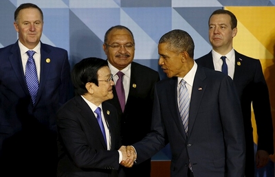 Chủ tịch nước Trương Tấn Sang gặp Tổng thống Obama