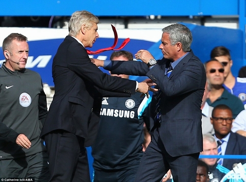 Ông Mourinho thường xung đột với người đồng nghiệp bên phía Arsenal