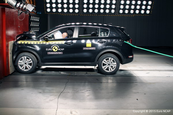 Sportage đạt tiêu chuẩn an toàn 5 sao của Euro NCAP