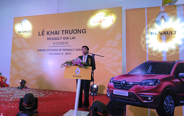 Renault Gia Lai chính thức hoạt động từ đầu tháng 11/2015