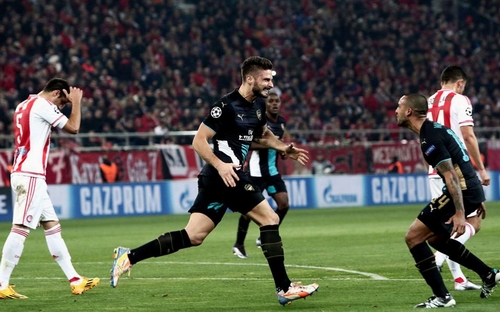 Arsenal đang cực kỳ hưng phấn sau chiến tích khó tin trước Olympiakos tại Champions League