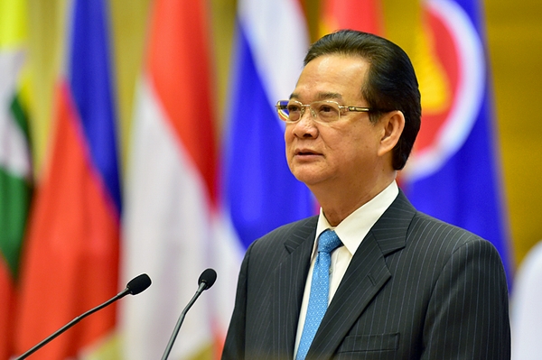 Thủ tướng Nguyễn Tấn Dũng phát biểu tại Tiệc chiêu đãi. Ảnh: VGP