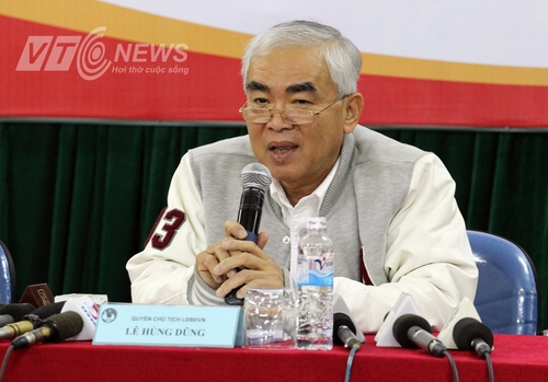 Chủ tịch Lê Hùng Dũng đã xin rút lui, nhường ghế cho người khác. Ảnh: VTC