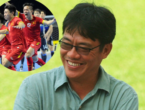 Ông Dương Vũ Lâm – Phó Trưởng ban futsal VFF cho rằng sau 10 năm nỗ lực vun trồng, futsal Việt Nam đã hái được “trái ngọt” với tấm vé dự World Cup 2016 lịch sử. Ảnh: I.T.