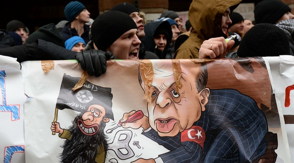 Người Nga biểu tình phản đối Thổ Nhĩ Kỳ