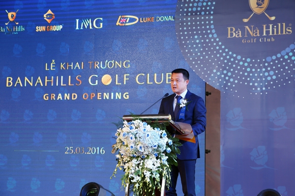 Ông Đặng Minh Trường, Tổng Giám Đốc Tập Đoàn Sun Group, phát biểu tại sự kiện.