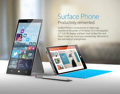 Microsoft ra mắt ba mẫu Surface Phone vào năm 2017 ?