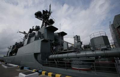 Tàu chống ngầm Nga trở về từ Địa Trung Hải