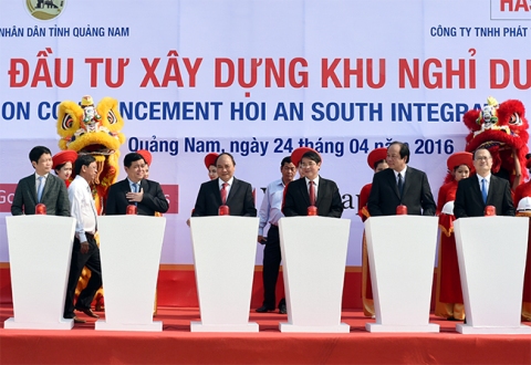 Thủ tướng dự khởi công loạt dự án tại Quảng Nam